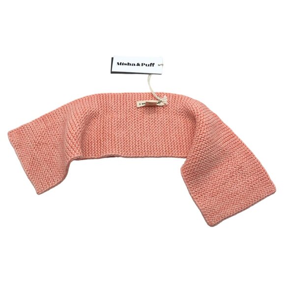 Misha & Puff Girls Garter Stitch Scarf One Size 100% Merino Wool - Picture 2 of 3